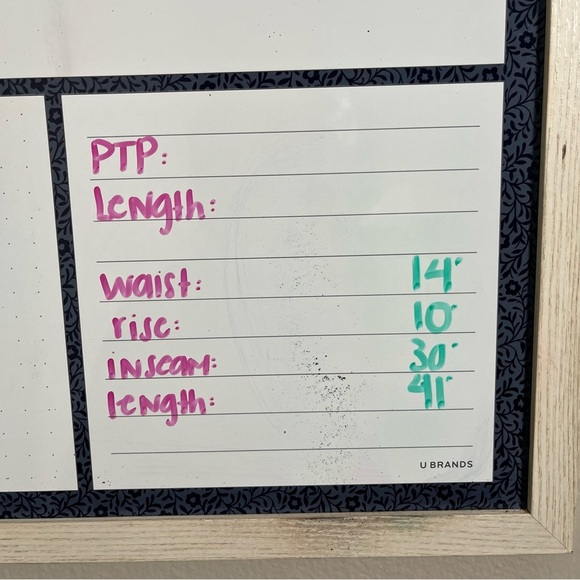 Your 6th Sense‎ Women Wool Trouser Pants 6 Blue Jacquard Office Business - Picture 8 of 10